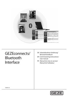 User manual GEZEconnects commissioning guide