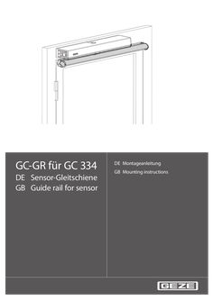 GC-GR für GC 334  Sensor-Gleitschiene