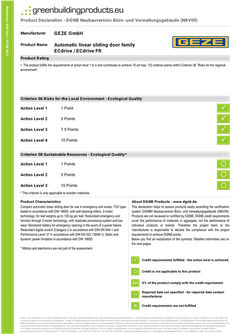 DGNB ECdrive / ECdrive-FR product declaration