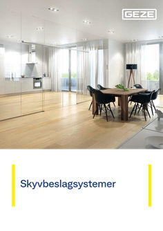 GEZE tilbehør for skyvedørbeslag