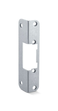 Angled strike plate