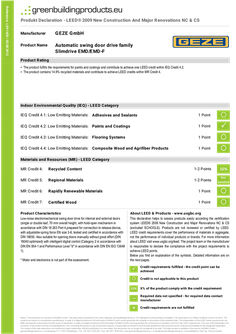 LEED Slimdrive EMD family product verification