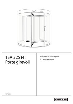 manuale di uso TSA 325 NT porte girevoli