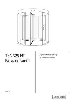 Benutzerhandbuch TSA 325 NT  Karusseltüren