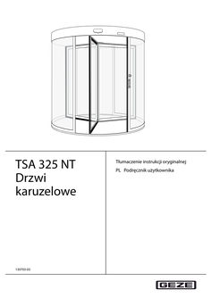 Instrukcja obsługi TSA 325 NT Drzwi karuzelowe