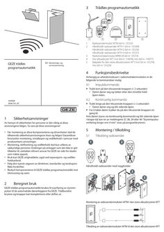 GEZE trådløst program automatisk