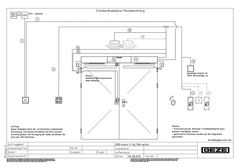 Standard cable plan EMD Invers 2-leaf Right hand door