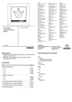 MPS-D mechanikus programkapcsoló