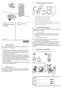 GEZE wireless programme automatic