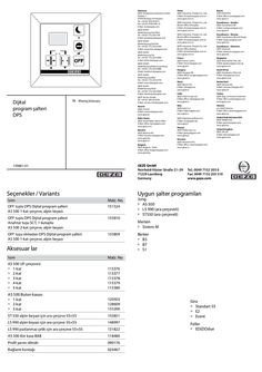 Dijital program şalteri DPS