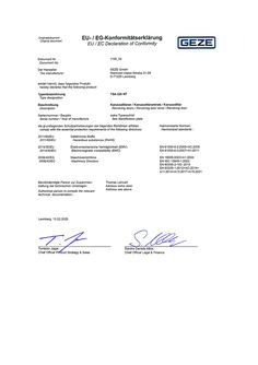 Déclaration de conformité CE TSA325 NT