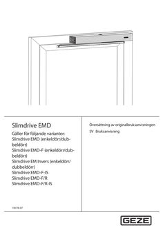 Slimdrive EMD EMD-F EMD-F-IS EMD-F/R EMD Invers