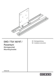 Mounting bracket EMD/TSA 160 NT Powerturn