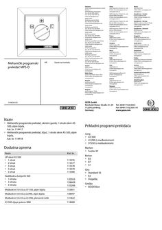 mehanička programska sklopka MPS-D