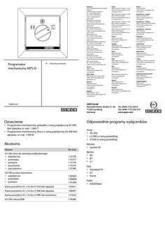 Programator mechaniczny MPS-D