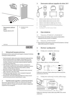 Sterowanie radiowe GEZE technologią okien 24 V