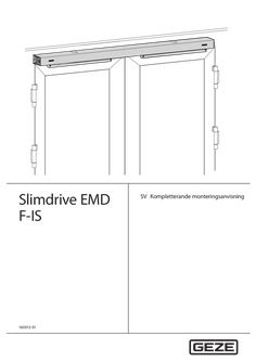 Tilläggsinstallationsbeskrivning Slimdrive EMD-F-IS