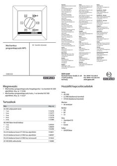 MPS mechanikus programkapcsoló