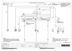 Standard cable plan Powerturn-F/ R 2-leaf BS right hand door