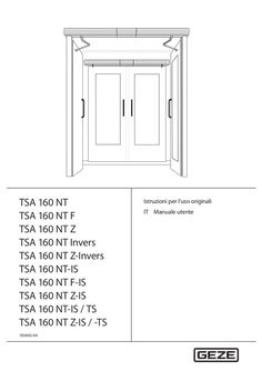 Manuale utente TSA 160 NT