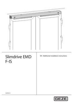 Additional installation instructions Slimdrive EMD-F-IS