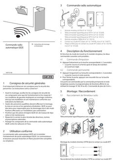 Commande radio GEZE automatique