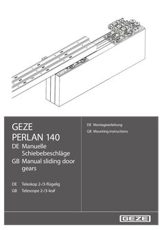 PERLAN 140 manual sliding fitting systems telescopic 2/3-leaf