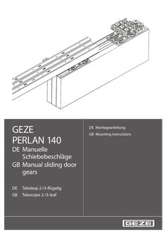 Perlan 140 manuelle Schiebebeschläge Teleskop 2-/3-flügelig