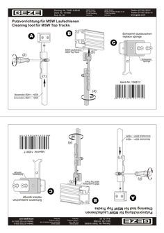 Dispositivo de limpeza para calhas MSW