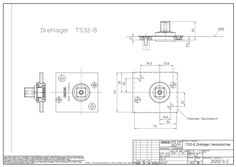 TS 23 - B Drehlager Vierkantachse