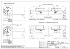 Installatietekening TS 2000 NV kopmontage niet-scharnierzijde neutraal