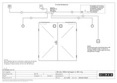 Gesamtkabelplan RSZ 6 mit Haftmagneten mit Haftgegenplatte  2-flg DIN links