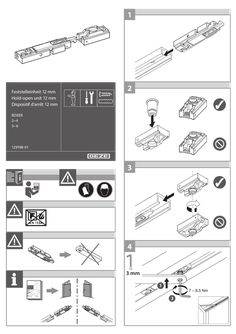 Vastzetinrichting 12 mm  BOXER 2−4  3−6