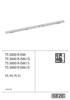 Installation instructions TS 5000 R-ISM, TS 5000 R-ISM / G, TS 5000 R-ISM / S, TS 5000 R-ISM / 0
