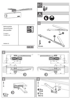 Installation plan PA bracket TS 2000 V TS 2000 V-BC