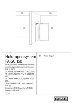 Wiring diagram – FA GC 150 hold-open system