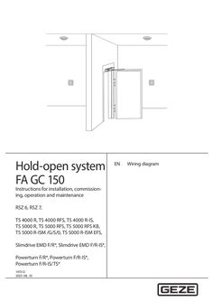 Wiring diagram – FA GC 150 hold-open system