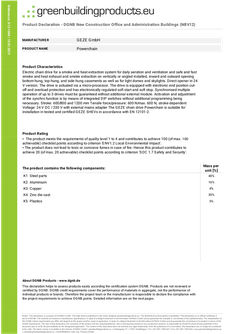 Powerchain DGNB product verification
