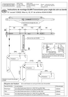 Transfert d'équerre d'angle OL 90 N