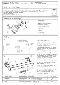 E 740 swivel brackets
