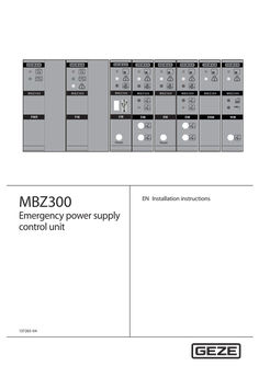 MBZ 300 SHEV control panel