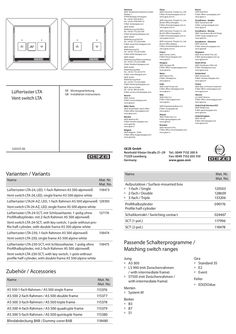 LTA 24, LTA-24-AZ,LTA-24-SCT, LTA 230, LTA 230-SCT Lüftungsschalte