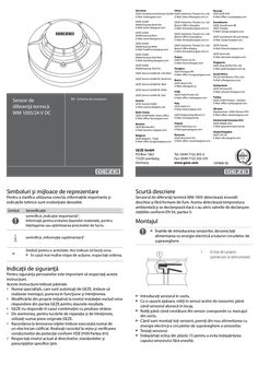 Schemă electrică WM 1005/24 V c.c. Senzor de diferență termică
