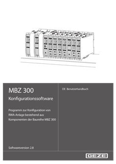 Benutzerhandbuch MBZ 300 Konfigurationssoftware 2.8