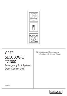 Quick guide GEZE SecuLogic TZ 300 emergency exit system door control unit