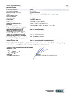 IQ locks declaration of performance - EN 179 (DE)