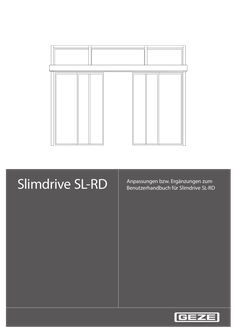 Benutzerhandbuch  Anpassungen bzw. Ergänzungen   für Slimdrive SL-RD