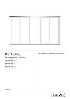 Additional rod locking installation instructions