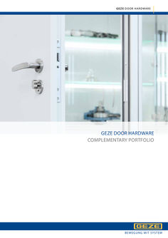 Product brochure Door fittings