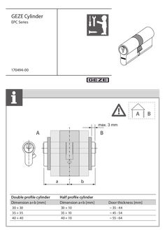 Profilzylinder EPC-Serie